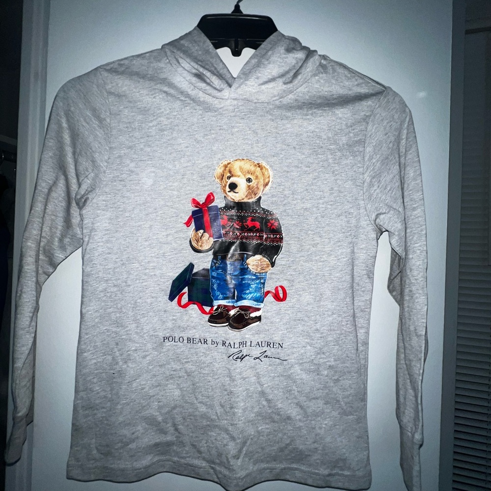 Polo by Ralph Lauren Heather Gray Tee Boys Size 10-12